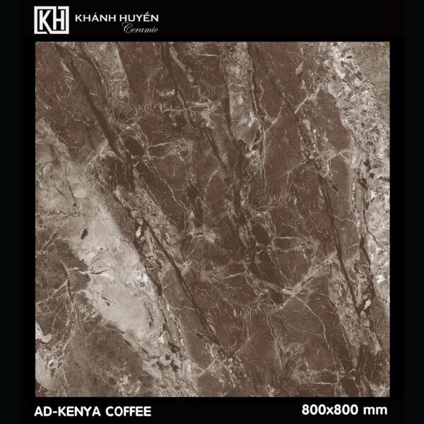 Gạch lát nền AD-KENYA COFFEE 800x800mm men bóng xuất xứ Ấn Độ