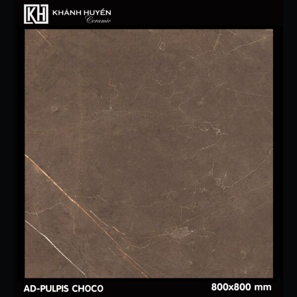 Gạch lát nền AD-PULPIS CHOCO 800x800mm men bóng xuất xứ Ấn Độ