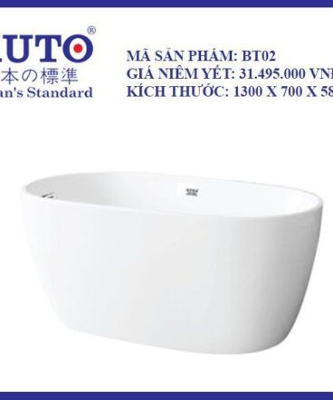 Bồn tắm KUTO 1300x700x580MM-BT02