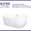 Bồn tắm KUTO 1600x750x580MM-BT03