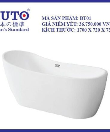 Bồn tắm KUTO 1700x720x730MM-BT01