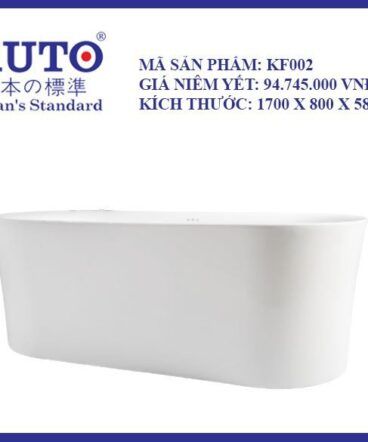 Bồn tắm KUTO 1700x800x580MM-KF002