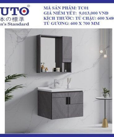 Tủ chậu và tủ gương KUTO-TC01 (LED SMART)