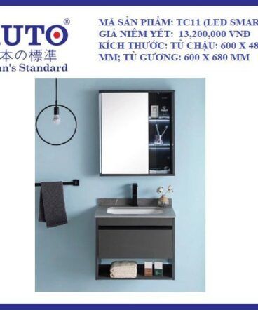 Tủ chậu và tủ gương KUTO-TC11 (LED SMART)