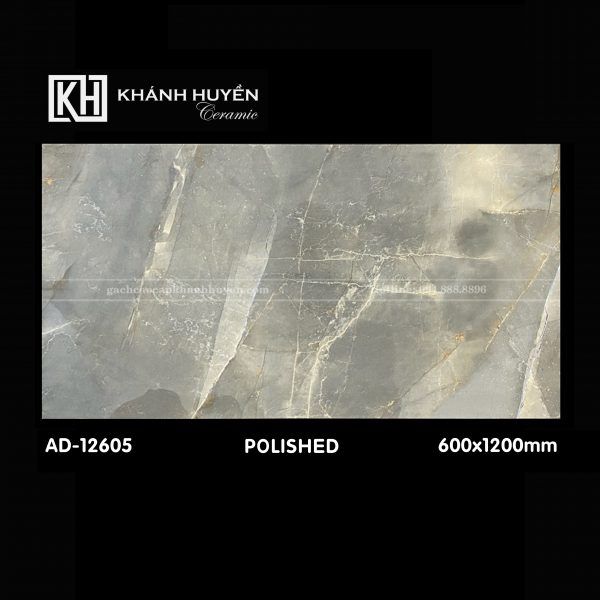 Gạch ốp lát AD-12605 600x1200mm men bóng xuất xứ Ấn Độ