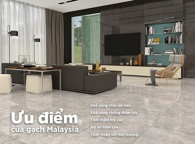 Các ưu điểm của gạch ốp lát Malaysia 