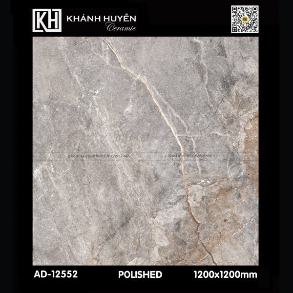 Gạch lát nền AD-12552 1200x1200mm men bóng xuất xứ Ấn Độ