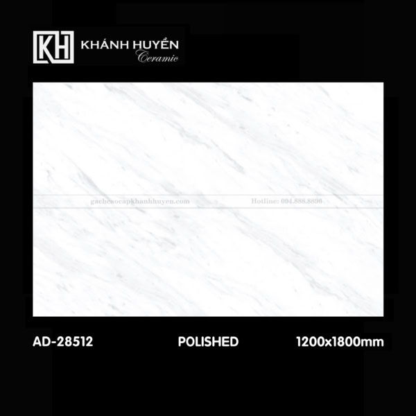 Gạch ốp lát AD-28518 (VA-12820) 1200x1800mm men bóng xuất xứ Ấn Độ