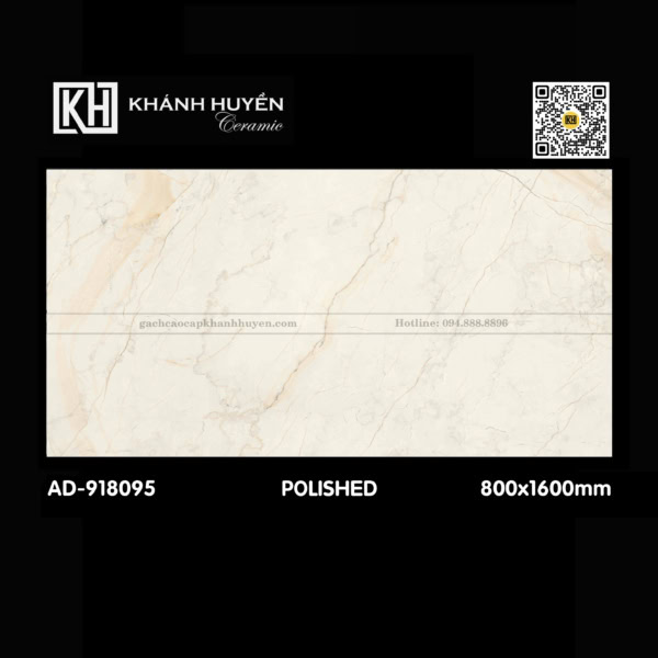 Gạch ốp lát AD-918095 800x1600mm men bóng xuất xứ Ấn Độ