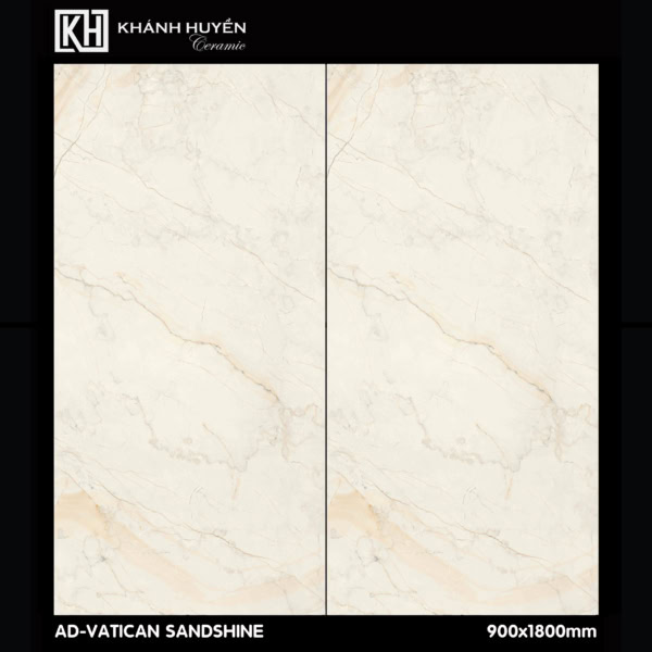Gạch ốp lát AD-VATICAN SANDSHINE 900x1800mm men bóng xuất xứ Ấn Độ