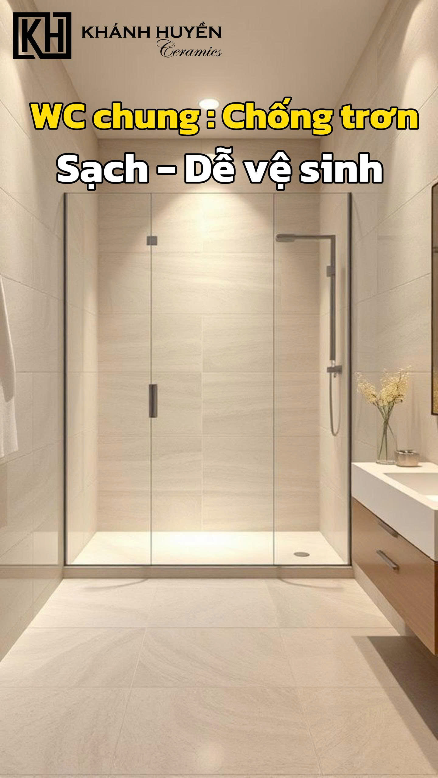 Nhà vệ sinh chung: Thực dụng & sạch sẽ